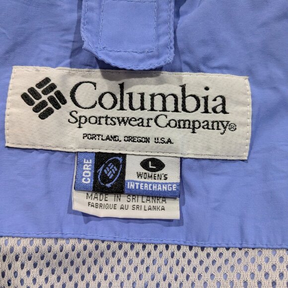 Columbia Women's Large Interchange Core Jacket - Light Blue/Dark Blue - Picture 2 of 16